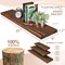 Sorbus Wood Floating Shelves for Wall - 35” Solid Wood Wall Shelves for Bathroom Decor, Books, Bedroom & Living Room - Set of 2 Black Wall Mounted Kitchen Shelves - Durable 100% Premium Solid Pine